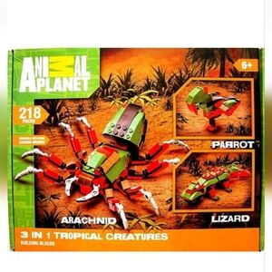 🆕ANIMAL PLANET 3 IN 1 TROPICAL CREATURES BUILDING BLOCKS 218 pcs